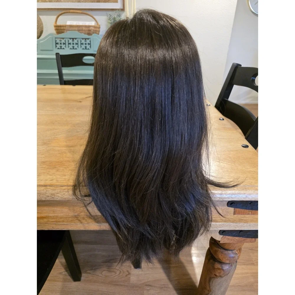 Noriko Wig Long Brunette With Fringe 1621 Justine Dark Chocolate W/box Synthetic